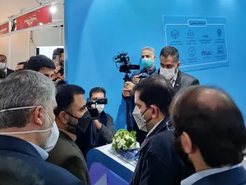 بازدید وزیر ارتباطات از نمایشگاه تله کام