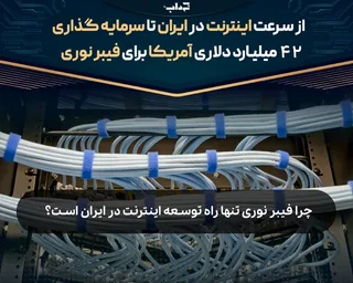 از سرعت اینترنت در ایران تا سرمایه‌گذاری ۴۲ میلیارد دلاری آمریکا برای فیبر نوری/ چرا فیبر نوری تنها راه توسعه اینترنت در ایران است؟